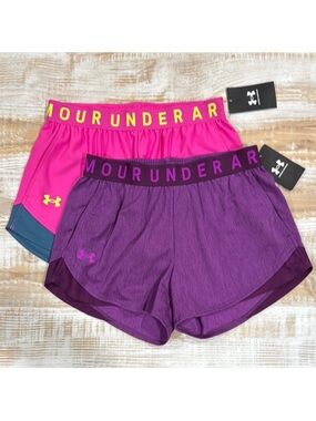 Under Armour Women's Bundle of 2 Play Up Athletic Shorts in XS